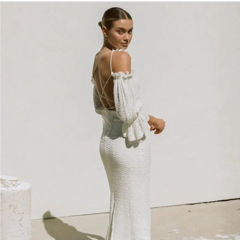 SABO: backless tie up dress - Picture 2 of 12